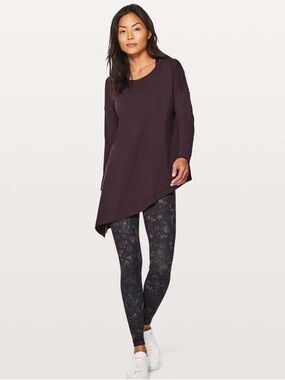 Lululemon To The Point Long Sleeve in 
Black Cherry